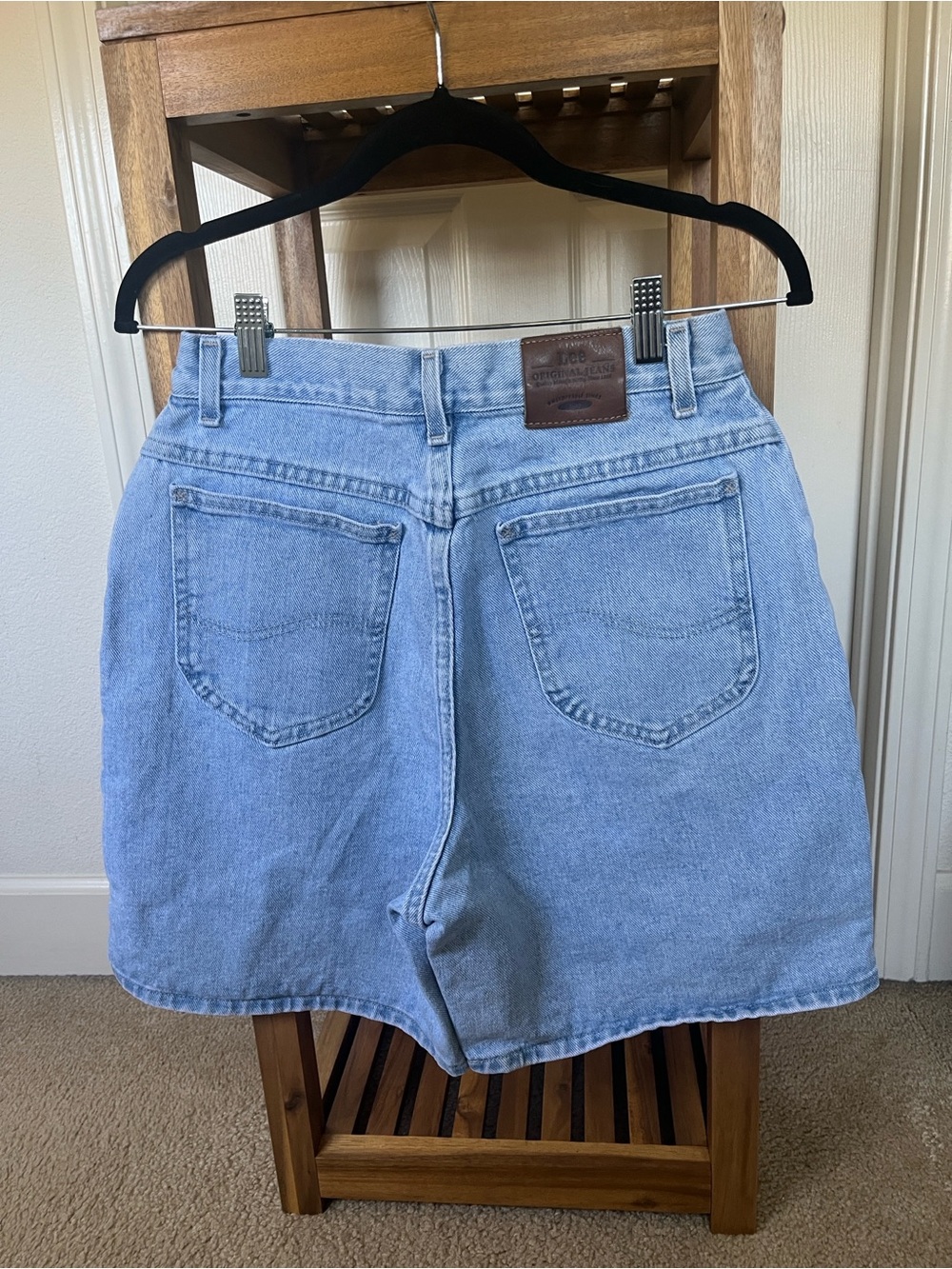Lee Light Blue Denim Jean shorts - Picture 2 of 16